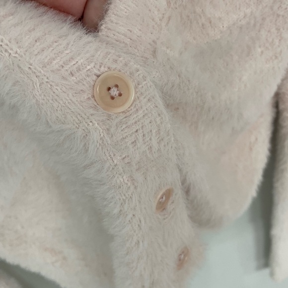 Aritzia Sunday Best Reese Cardigan Sweater Baby Pink.  17 - Picture 3 of 7